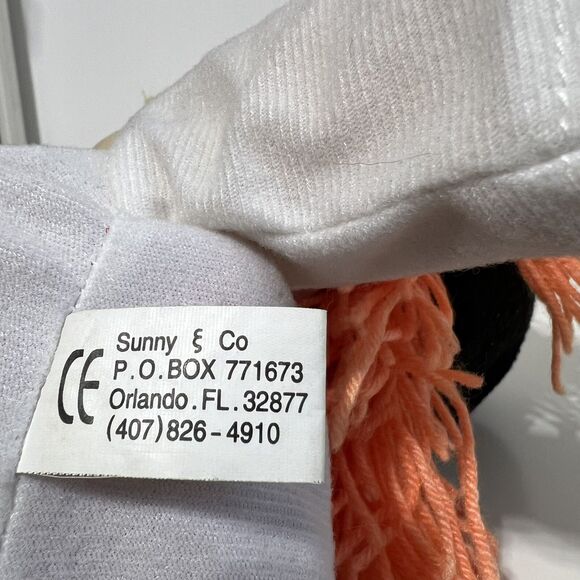 Sunny Toys 16” Orange Yarn Hair Girl White Top Glove Puppet Full Body Vintage - Picture 7 of 11